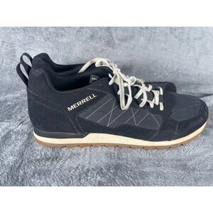 Merrell Alpine Sneakers Mens Size 13 Black Suede Textile Low Top Lace Up Shoes